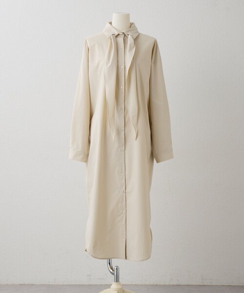 ear PAPILLONNER（イアパピヨネ）の「スカーフ付きワンピース【SUM1 STYLE】（ワンピース・レディース・ライトベージュ・FREE）」の14枚目の写真