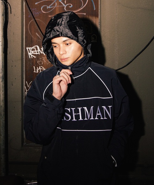IRISHMAN（アイリッシュマン）の「【AERO】Full Zip Pocketable Hoodie / 強撥水ナイロンポケッタブルフーディー（UNISEX）（ブルゾン・メンズ・ブラック/カーキ・M/S/XL/L）」の3枚目の写真