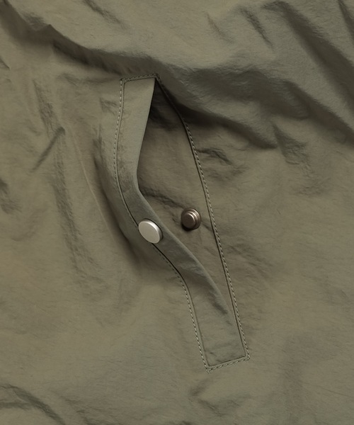 IRISHMAN（アイリッシュマン）の「【AERO】Full Zip Pocketable Hoodie / 強撥水ナイロンポケッタブルフーディー（UNISEX）（ブルゾン・メンズ・ブラック/カーキ・M/S/XL/L）」の16枚目の写真