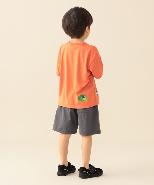 BEAMS mini(ビームスミニ)の「メッシュ ポケット 昆虫 Tシャツ 2026SS (吸水速乾・UVカット)カジュアル 外遊び プチプラ 保育園 通学 定番(Tシャツ/カットソー・キッズ・オレンジ/ロイヤルブルー/ブラウン系その他2・100/110/130/90/120)」の6枚目の写真