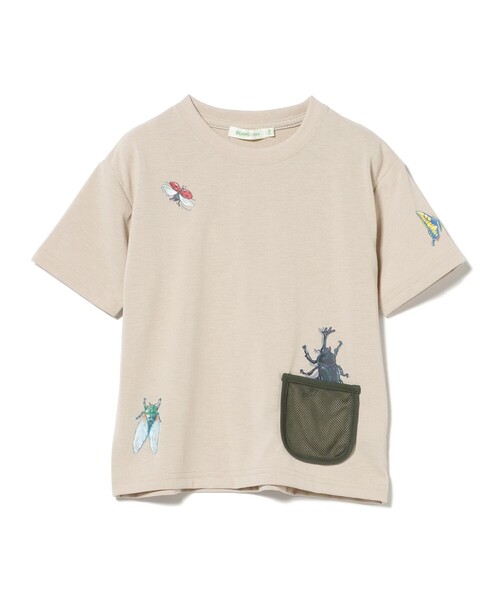 BEAMS mini(ビームスミニ)の「メッシュ ポケット 昆虫 Tシャツ 2026SS (吸水速乾・UVカット)カジュアル 外遊び プチプラ 保育園 通学 定番(Tシャツ/カットソー・キッズ・オレンジ/ロイヤルブルー/ブラウン系その他2・100/110/130/90/120)」の16枚目の写真