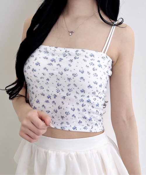 INGNI（イング）の「ベアリブキャミ（キャミソール・レディース・オフホワイト/その他18/その他/ブラック・M）」の4枚目の写真