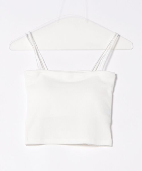 INGNI（イング）の「ベアリブキャミ（キャミソール・レディース・オフホワイト/その他18/その他/ブラック・M）」の10枚目の写真
