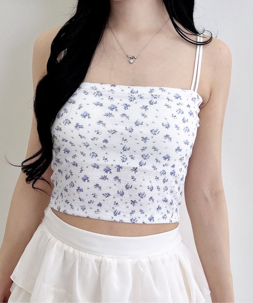 INGNI（イング）の「ベアリブキャミ（キャミソール・レディース・オフホワイト/その他18/その他/ブラック・M）」の21枚目の写真