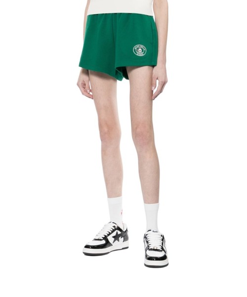 A BATHING APE（アベイシングエイプ）の「BABY DOPPY EMBROIDERY SWEAT SHORTS（スウェットパンツ・レディース・グリーン/ホワイト・X-SMALL/SMALL）」の6枚目の写真