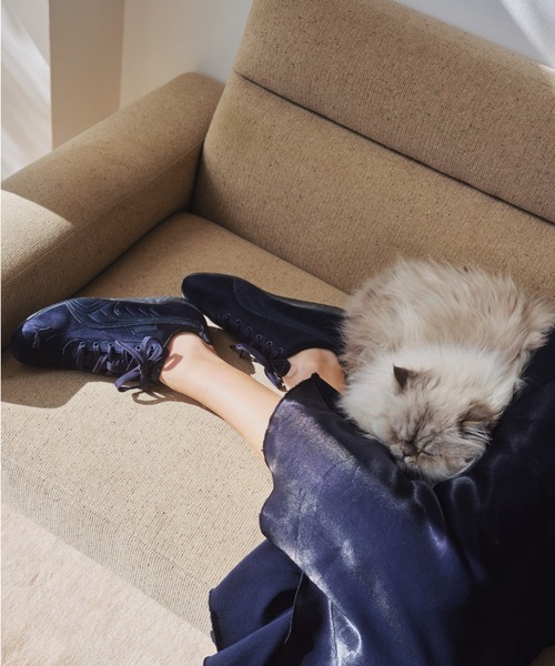 PUMA（プーマ）の「【emmi×PUMA】Speed cat satin（スニーカー・レディース・ネイビー・25/24.5/24/23.5/23/22.5）」の3枚目の写真