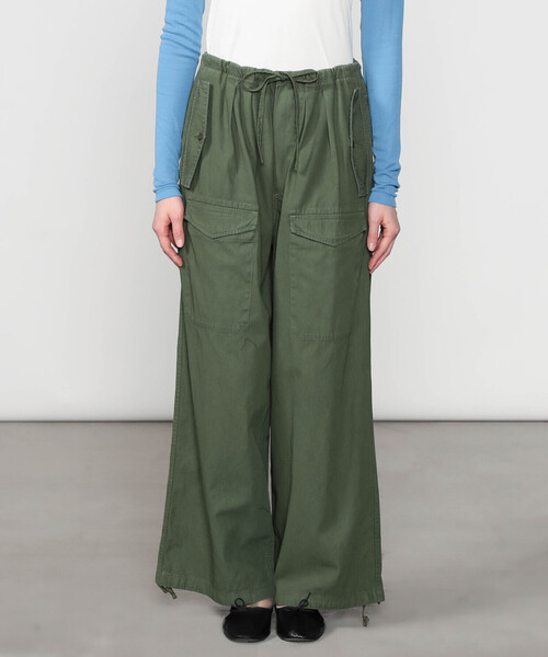 TICCA(ティッカ)の「TICCA | カーゴ ワイドイージーパンツ WOMEN(カーゴパンツ・レディース・ライトグレー/カーキ系1・1)」の10枚目の写真