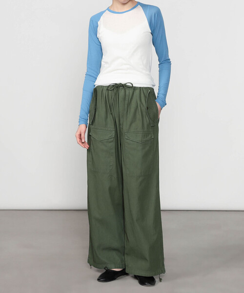 TICCA(ティッカ)の「TICCA | カーゴ ワイドイージーパンツ WOMEN(カーゴパンツ・レディース・ライトグレー/カーキ系1・1)」の15枚目の写真