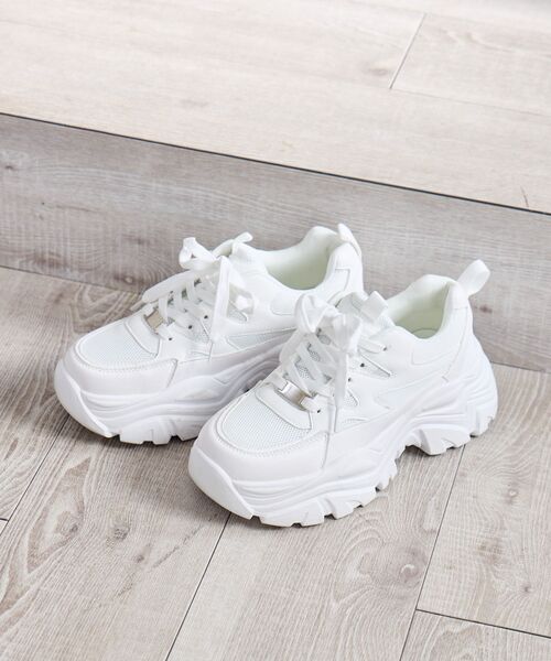 RETRO GIRL（レトロガール）の「ダッドスニーカー（その他シューズ・レディース・オフホワイト/シルバー/ブラック・MEDIUM/LARGE）」の16枚目の写真