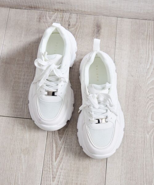 RETRO GIRL（レトロガール）の「ダッドスニーカー（その他シューズ・レディース・オフホワイト/シルバー/ブラック・MEDIUM/LARGE）」の17枚目の写真