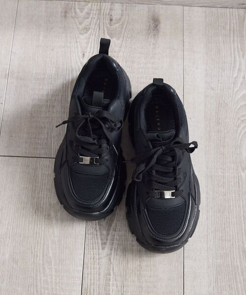 RETRO GIRL（レトロガール）の「ダッドスニーカー（その他シューズ・レディース・オフホワイト/シルバー/ブラック・MEDIUM/LARGE）」の20枚目の写真