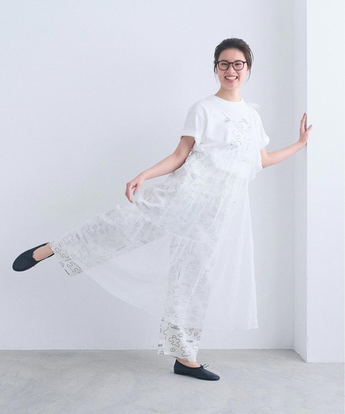 I am I in fact...(アイアムアイインファクト)の「TISSUE SKIRT(スカート・レディース・ホワイト/ブラック・FREE)」の21枚目の写真