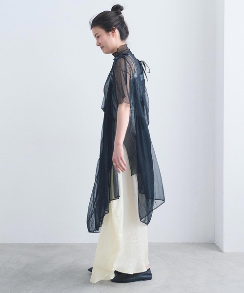 I am I in fact...(アイアムアイインファクト)の「TISSUE SKIRT(スカート・レディース・ホワイト/ブラック・FREE)」の19枚目の写真