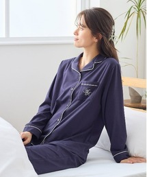 tutuanna（チュチュアンナ）の「[リラックス快眠ウェア]ロゴ刺繍前開きパジャマ（ルームウェア/パジャマ）」