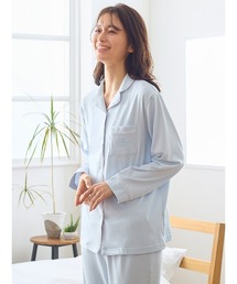 tutuanna（チュチュアンナ）の「[リラックス快眠ウェア]ロゴ刺繍前開きパジャマ（ルームウェア/パジャマ）」