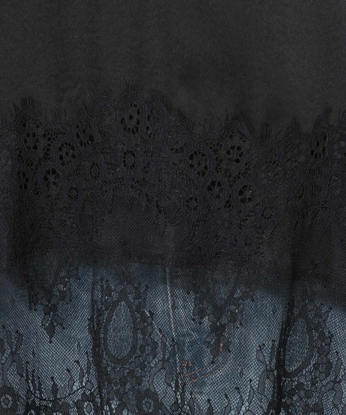 LOWRYS FARM（ローリーズファーム）の「サテンレースキャミ 664226（Tシャツ/カットソー・レディース・アイボリー/ブラック・FREE）」の11枚目の写真