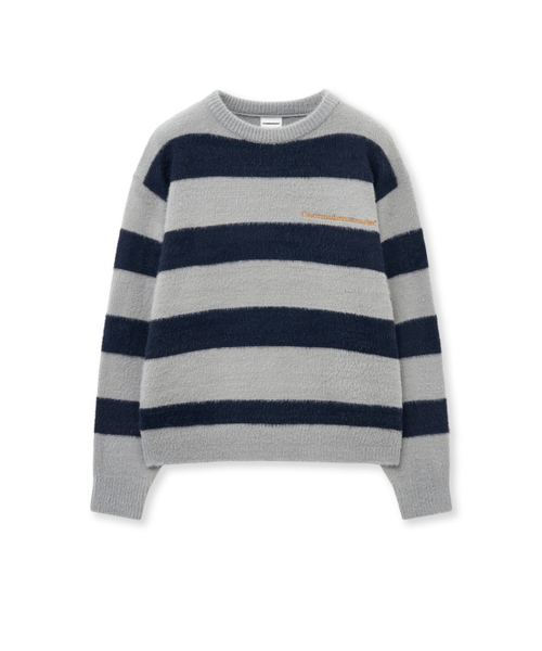 CACTUSDONUTMARKET(カクタスドーナツマーケット)の「Embroidery Hairy Stripe Sweater-Melange gray(ニット/セーター・レディース・その他・MEDIUM/LARGE)」の10枚目の写真
