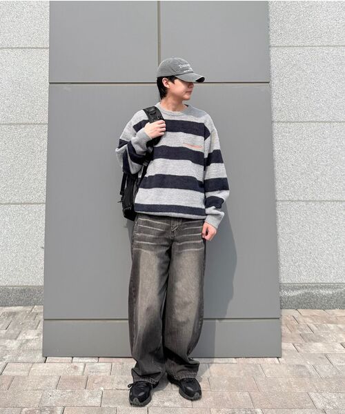 CACTUSDONUTMARKET(カクタスドーナツマーケット)の「Embroidery Hairy Stripe Sweater-Melange gray(ニット/セーター・レディース・その他・MEDIUM/LARGE)」の13枚目の写真