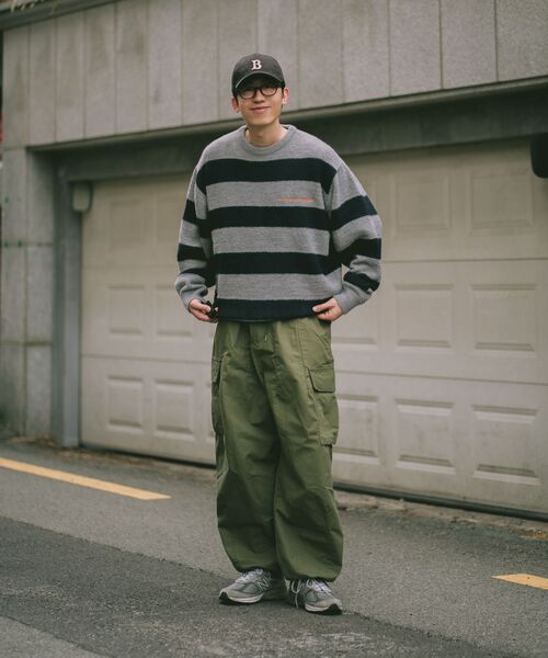 CACTUSDONUTMARKET(カクタスドーナツマーケット)の「Embroidery Hairy Stripe Sweater-Melange gray(ニット/セーター・レディース・その他・MEDIUM/LARGE)」の5枚目の写真