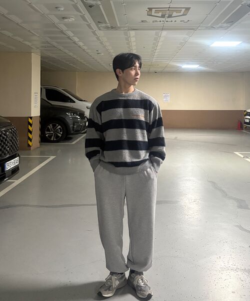 CACTUSDONUTMARKET(カクタスドーナツマーケット)の「Embroidery Hairy Stripe Sweater-Melange gray(ニット/セーター・レディース・その他・MEDIUM/LARGE)」の9枚目の写真