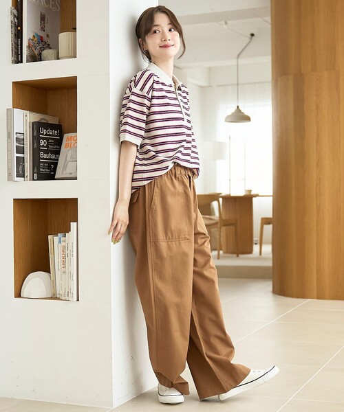 coen(コーエン)の「【PENNEYS(ぺニーズ)別注】ベーシックアソート半袖ポロシャツ(ポロシャツ・レディース・ナチュラル/その他2/その他1/オレンジ/ブラック/ブラウン・L/M)」の21枚目の写真