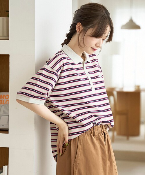 coen(コーエン)の「【PENNEYS(ぺニーズ)別注】ベーシックアソート半袖ポロシャツ(ポロシャツ・レディース・ナチュラル/その他2/その他1/オレンジ/ブラック/ブラウン・L/M)」の18枚目の写真