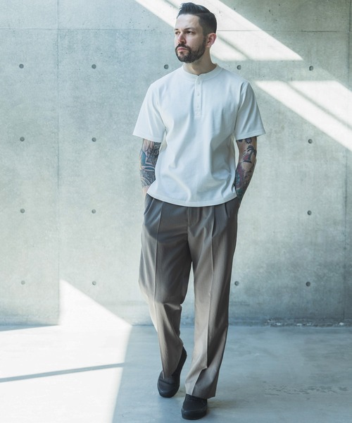 MR.OLIVE(ミスターオリーブ)の「QUICK DRY MATERIAL / 2TACK STRAIGHT EASY PANTS / M262109(スラックス・メンズ・ブラック/カーキ・SMALL/MEDIUM/LARGE)」の3枚目の写真
