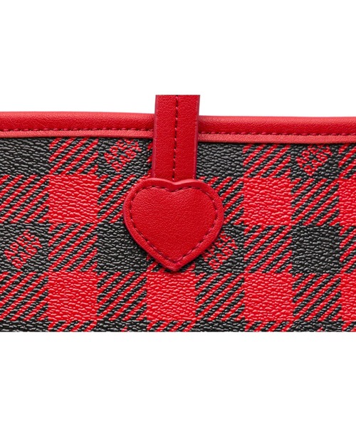 A BATHING APE（アベイシングエイプ）の「PLAID HANDBAG（トートバッグ・レディース・レッド・FREE）」の3枚目の写真