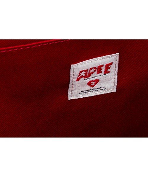 A BATHING APE（アベイシングエイプ）の「PLAID HANDBAG（トートバッグ・レディース・レッド・FREE）」の6枚目の写真