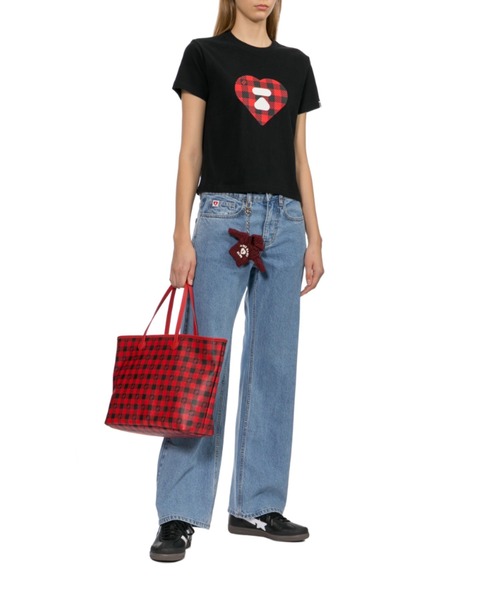 A BATHING APE（アベイシングエイプ）の「PLAID HANDBAG（トートバッグ・レディース・レッド・FREE）」の7枚目の写真