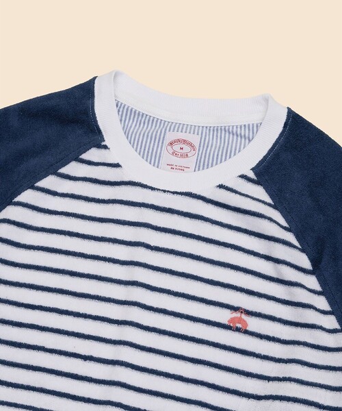 BROOKS BROTHERS（ブルックスブラザーズ）の「コットン／ポリエステル　GFロゴ　テリークロス　ロングスリーブTシャツ（Tシャツ/カットソー・メンズ・ブルー・LARGE/MEDIUM/SMALL/X-LARGE）」の2枚目の写真