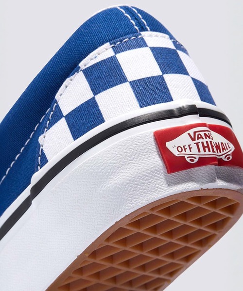 VANS（バンズ）の「クラシック スリッポン / Classic Slip-On CHECKERBOARD T VN000DAH7WM1（スリッポン・メンズ・ブルー・4.5/5.5/6）」の4枚目の写真