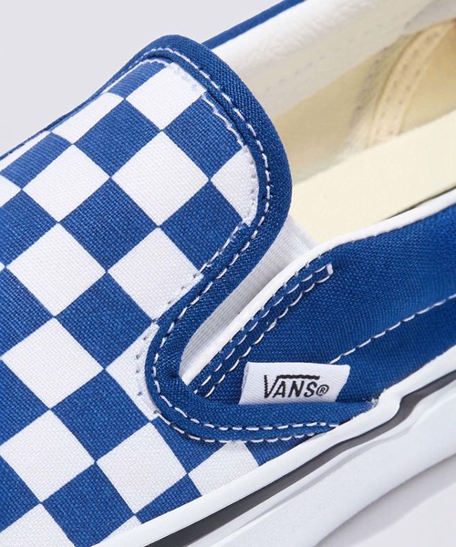 VANS（バンズ）の「クラシック スリッポン / Classic Slip-On CHECKERBOARD T VN000DAH7WM1（スリッポン・メンズ・ブルー・4.5/5.5/6）」の5枚目の写真