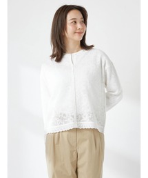 McGREGOR（マックレガー）の「レース編柄カーディガン（カーディガン/ボレロ）」