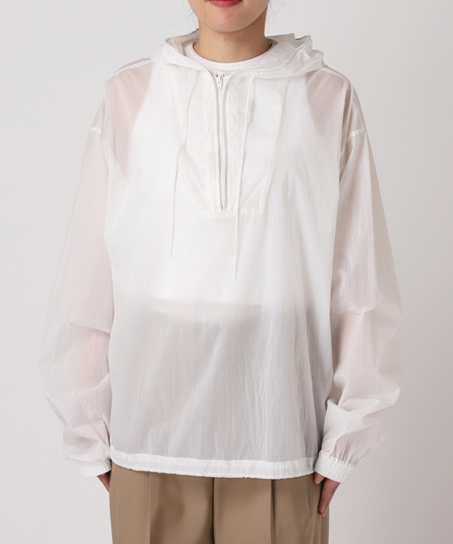 CITYSHOP(シティーショップ)の「SHEER NYLON ANORAK:シャツ(シャツ/ブラウス・レディース・ホワイト・FREE)」の10枚目の写真