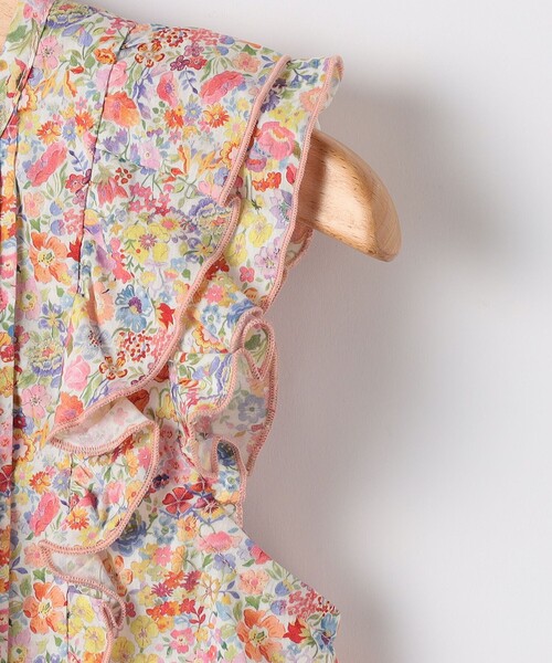 SHIPS（シップス）の「SHIPS KIDS:80～90cm / リバティ フリル ブラウス（シャツ/ブラウス・キッズ・レッド系/ブルー系・90/80）」の5枚目の写真