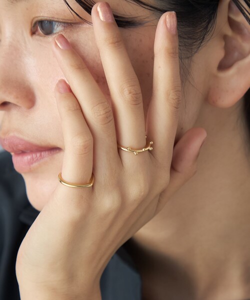 Jouete（ジュエッテ）の「[メニリング] ドット（リング・レディース・イエローゴールド・S/M）」の4枚目の写真