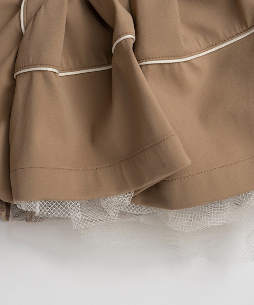 MAISON SPECIAL(メゾンスペシャル)の「Piping Peplum Tunic/パイピングペプラムチュニック(シャツ/ブラウス・レディース・ベージュ/ブラック・FREE)」の12枚目の写真