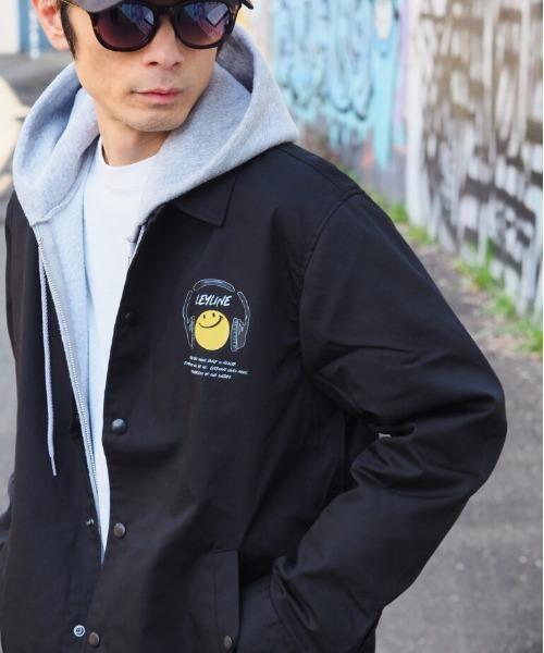 Leyline(レイライン)の「【Leyline】headphone coaches jkt(その他アウター・メンズ・ブラック・L/M/XL)」の2枚目の写真