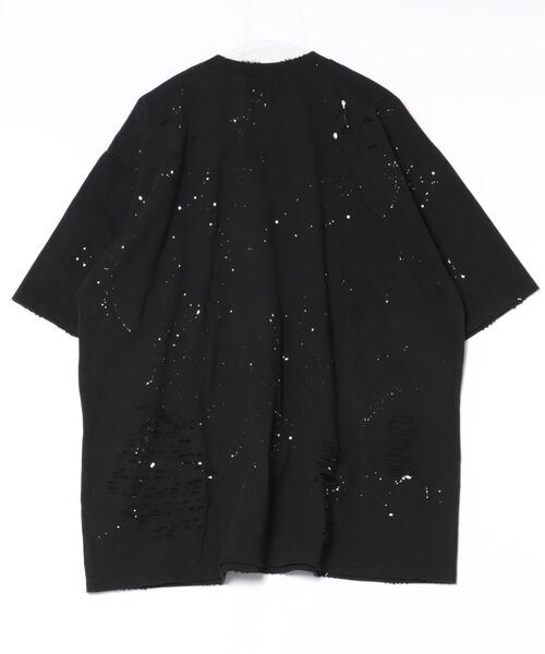a.p.o.v.（エーピーオービー）の「a.p.o.v. スプラッタープリントダメージTシャツ（Tシャツ/カットソー・メンズ・ホワイト/ブラック/グレー・ONESIZE）」の4枚目の写真