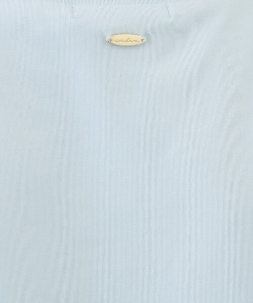 index（インデックス）の「【UVケア/接触冷感/吸水速乾】薄手なのに透けにくい！ベーシックTシャツ《洗濯機OK/S～3L/6col》（Tシャツ/カットソー・レディース・ホワイト系5/ナチュラル/オフホワイト/サックスブルー系7/ネイビー系5/ブラック・40/44/42/38/36）」の20枚目の写真