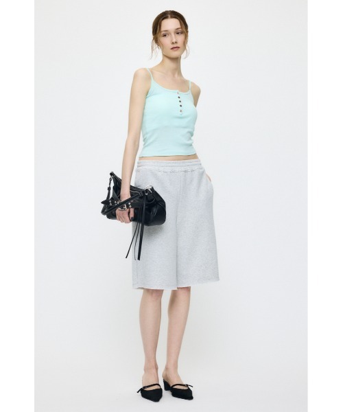 MOUSSY(マウジー)の「SUVIN GIZA 2WAY キャミソール(キャミソール・レディース・ピンク/ライトブルー/ブラック/オフホワイト・FREE)」の7枚目の写真