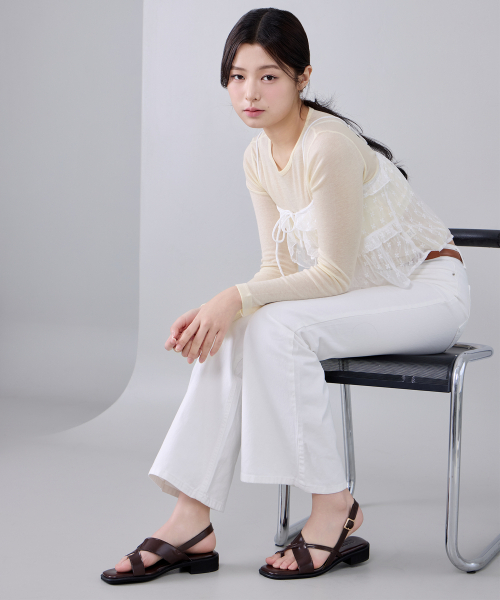 CESTI(セスティ)の「トループクロスサンダル (ブラウン)(サンダル・レディース・ブラウン・22.5cm/23cm/23.5cm/24cm/24.5cm/25cm)」の2枚目の写真