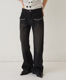 WHO'S WHO gallery | スタースタッズフレアデニム(デニムパンツ)