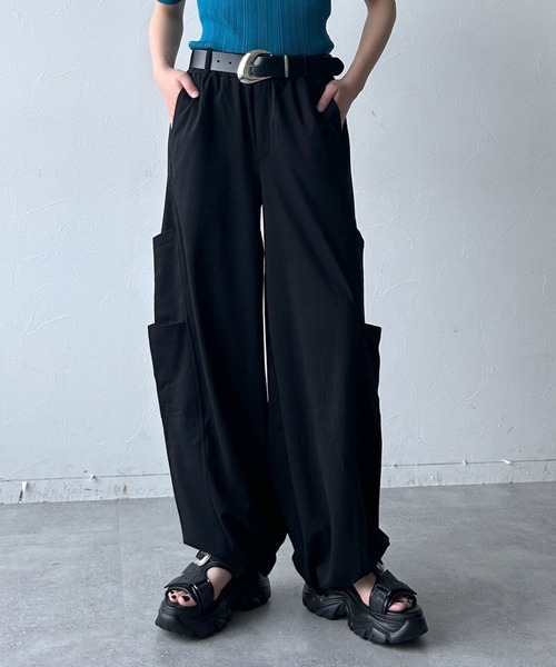 PAGEBOY(ページボーイ)の「【接触冷感/2WAY仕様】フェードスウェットパンツ(スウェットパンツ・レディース・ブラック系その他/グレー/ブルー/ブラック・FREE)」の1枚目の写真