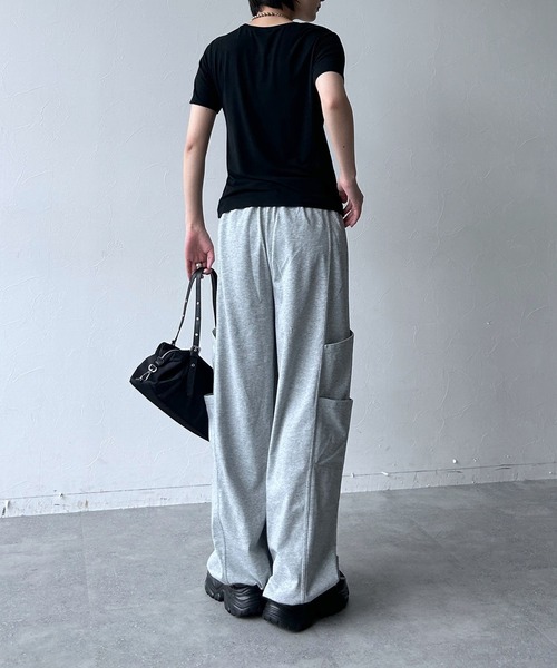 PAGEBOY(ページボーイ)の「【接触冷感/2WAY仕様】フェードスウェットパンツ(スウェットパンツ・レディース・ブラック系その他/グレー/ブルー/ブラック・FREE)」の19枚目の写真