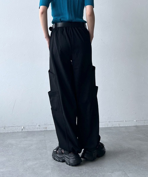 PAGEBOY(ページボーイ)の「【接触冷感/2WAY仕様】フェードスウェットパンツ(スウェットパンツ・レディース・ブラック系その他/グレー/ブルー/ブラック・FREE)」の8枚目の写真