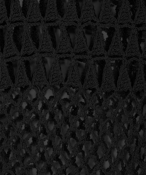 leinwande（ラインヴァンド）の「【leinwande】26SS新作 Landscape Crochet Polo（ポロシャツ・レディース・ブラック系/オレンジ/White・ONE SIZE）」の13枚目の写真