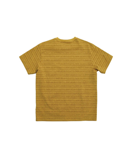 999HUMANITY(999ヒューマニティ)の「ヒューマンストライプハーフTシャツ(マスタード)(Tシャツ/カットソー・レディース・その他・1(S)/2(M)/3(L))」の2枚目の写真