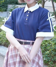 バイカラーシャツポロPO
